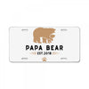 papa bear License Plate