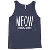 meow cute cat face Tank Top