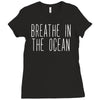 breath in the ocean Ladies Fitted T-Shirt