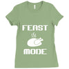 mens feast mode Ladies Fitted T-Shirt