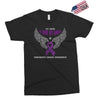 my hero is now my angel pancreatic cancer awareness Exclusive T-shirt