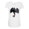 toothless on your back Maternity Scoop Neck T-shirt