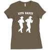 line dancing country music Ladies Fitted T-Shirt