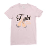 Fight For a Cure Uterine Cancer Awareness Ladies Fitted T-Shirt