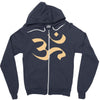 om zeichen indien buddhisten meditation religion yoga Zipper Hoodie