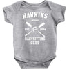hawkins babysitting club indiana mike dustin eleven demogorgon strange Baby Bodysuit