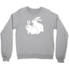 rude, rabbits humping,funny Crewneck Sweatshirt