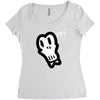 bad skull Women's Triblend Scoop T-shirt