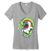 salmon likes wasabi Women's V-Neck T-Shirt