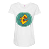 angry goldfish cartoon Maternity Scoop Neck T-shirt