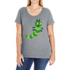 green animal Ladies Curvy T-Shirt