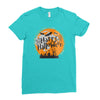 happy halloween 1 Ladies Fitted T-Shirt