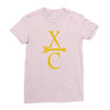cross country running Ladies Fitted T-Shirt