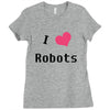 i love robots Ladies Fitted T-Shirt