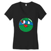 who watches the pizza Women's V-Neck T-Shirt