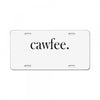 cawfee License Plate
