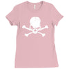 skull skeleton Ladies Fitted T-Shirt