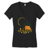 Total Solar Eclipse Camp Women's V-Neck T-Shirt