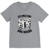 only one in dog beers V-Neck Tee