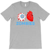 i heart zombies scary eye bloody heart halloween T-Shirt