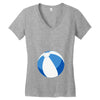 Blue Beachball Baby Boy Women's V-Neck T-Shirt