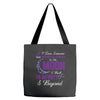 i love someone with pancreatic cancer to the moon &amp; back to infinity Tote Bags