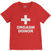orgasm donor V-Neck Tee