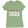 existential crisis Ladies Fitted T-Shirt