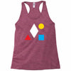 clean bandit shapes geometric Racerback Tank