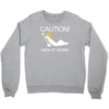 caution men at work Crewneck Sweatshirt