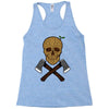 skull wood Racerback Tank