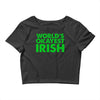 world's okayest irish Crop Top