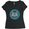wolf nice Women's Triblend Scoop T-shirt