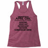 Smartass April Girl Racerback Tank