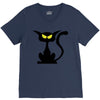 black cat V-Neck Tee