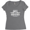 i have two titles uncle and godfather Women's Triblend Scoop T-shirt