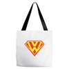 with superman vw logo Tote Bags