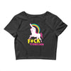 gay pride f#ck younicorn funny rude unicorn Crop Top