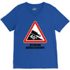 warning descent V-Neck Tee