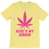 Support Breast Cancer Awareness With A Pink Cannabis Leaf T-Shirt
