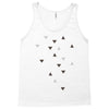 DOWN UP / scandi white / warm grey / flax / lavender Tank Top