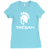trojan condoms Ladies Fitted T-Shirt