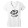 fugby it's a rucking good game Women's V-Neck T-Shirt