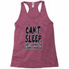 can't sleep clowns show up Racerback Tank