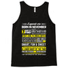 Legends Are Born In November Tank Top
