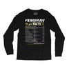 February Girl Facts Pisces Long Sleeve Shirts