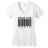 dads are priceless   dad t shirt Women's V-Neck T-Shirt