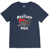 rescued by pug V-Neck Tee
