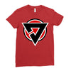 red black zero Ladies Fitted T-Shirt