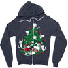 cat tree Zipper Hoodie